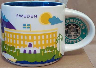 Starbucks You Are Here Sweden mug