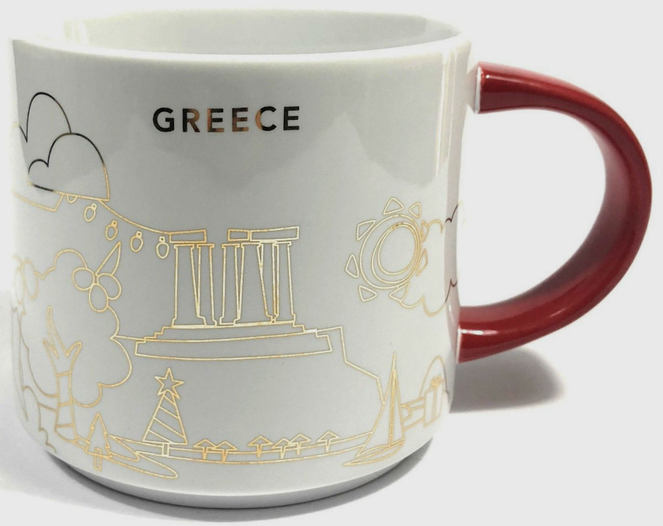 You Are Here Christmas Greece Starbucks Mugs