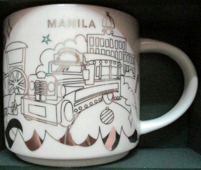 Starbucks You Are Here Christmas Manila 2 mug