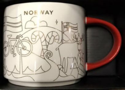 Starbucks You Are Here Christmas Norway mug