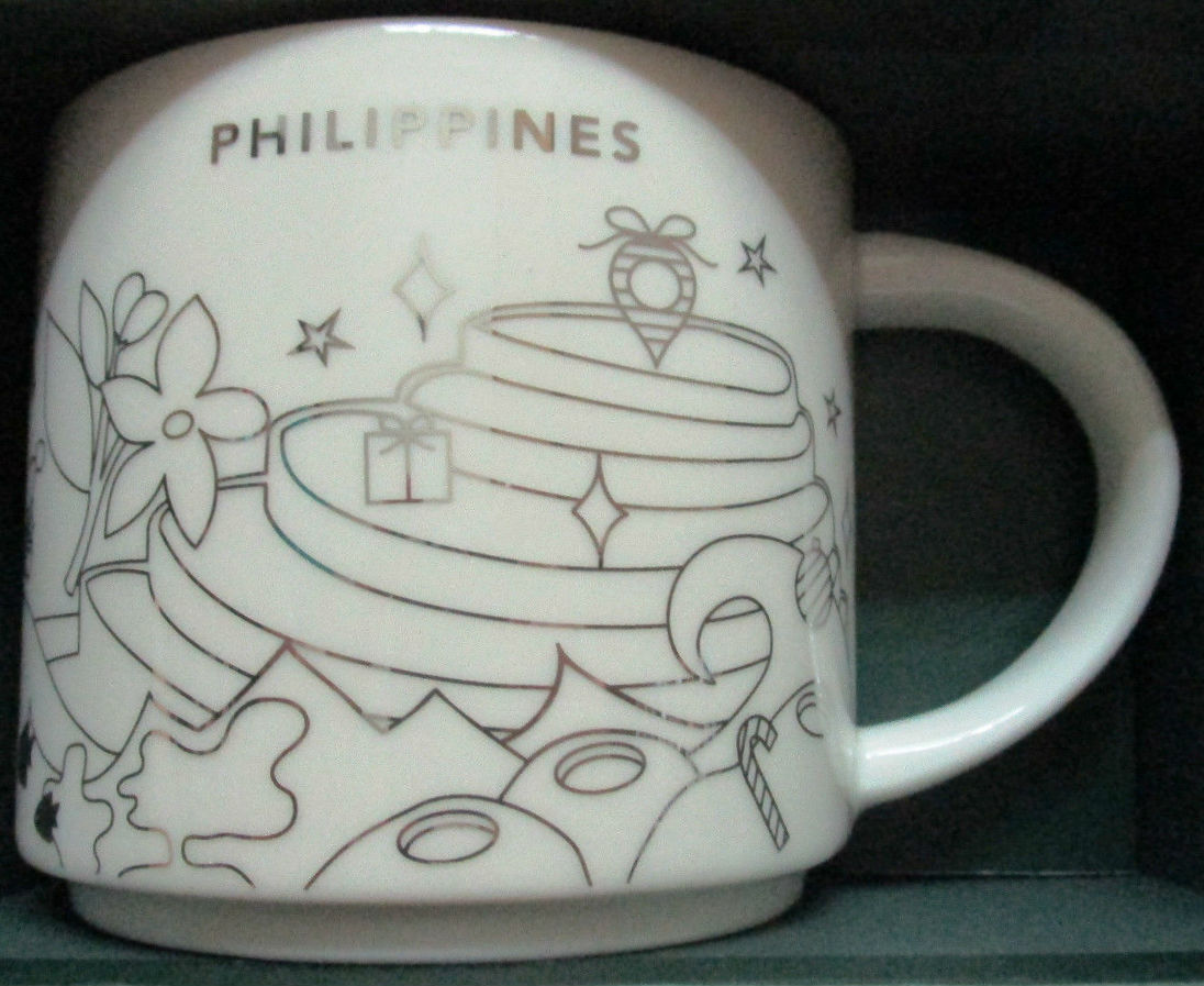 You Are Here Christmas Philippines 2 Starbucks Mugs