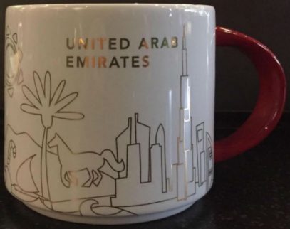 Starbucks You Are Here Christmas United Arab Emirates mug