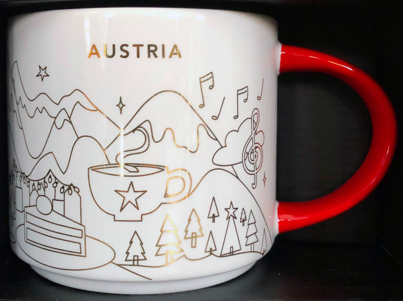 Starbucks Mug Austria XMAS You Are Here YAH 16 oz