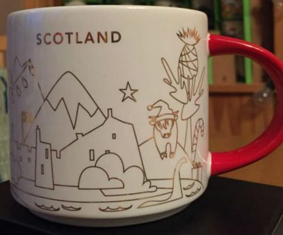 Starbucks You Are Here Christmas Scotland mug