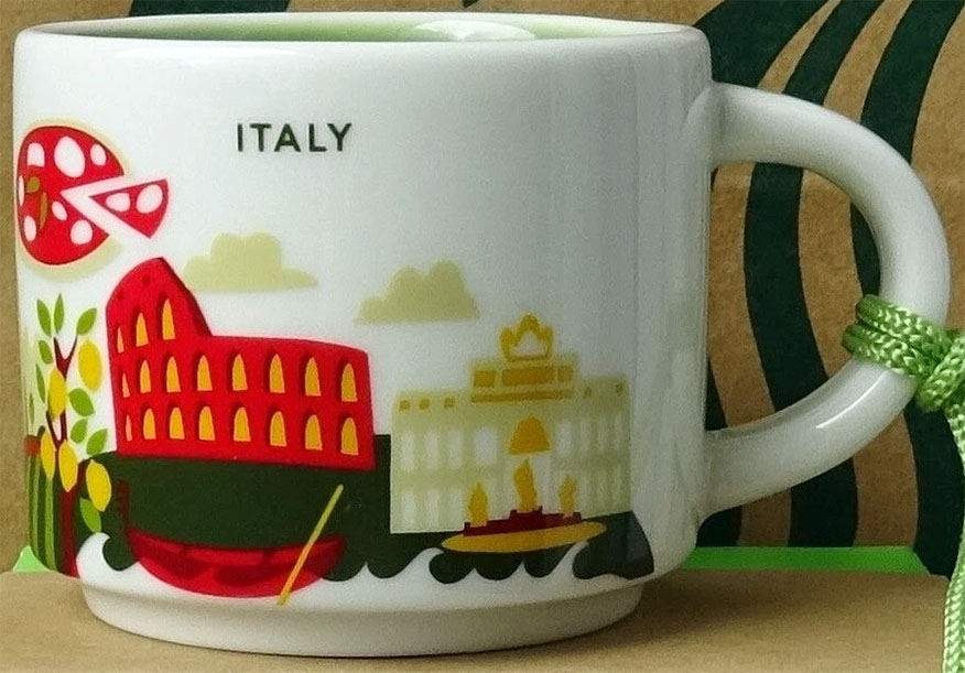 Starbucks You Are Here Ornament Italy mug