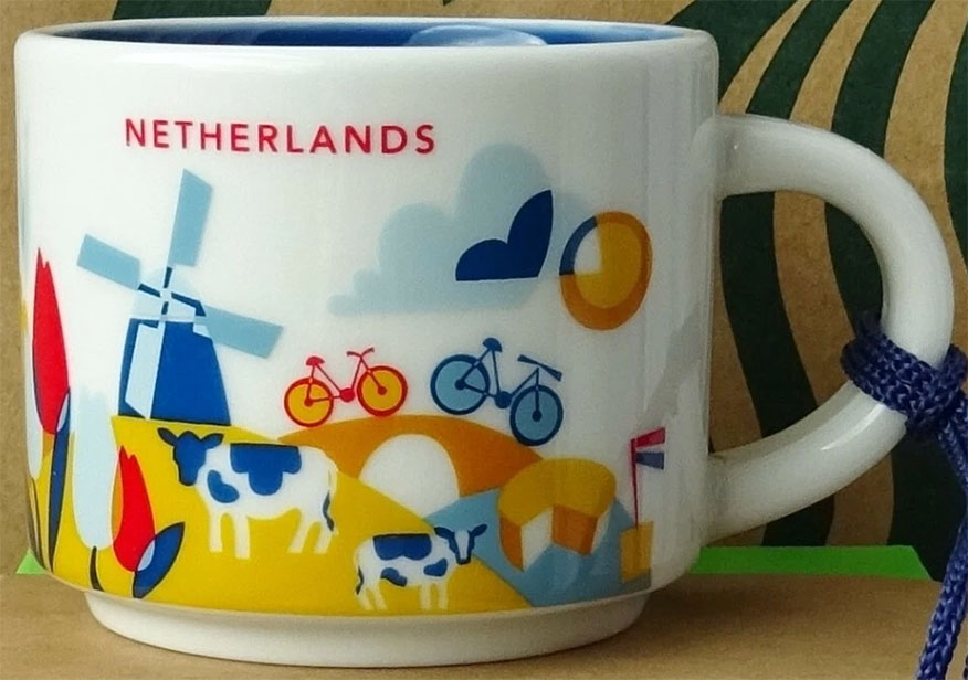 Starbucks You Are Here Ornament Netherlands mug
