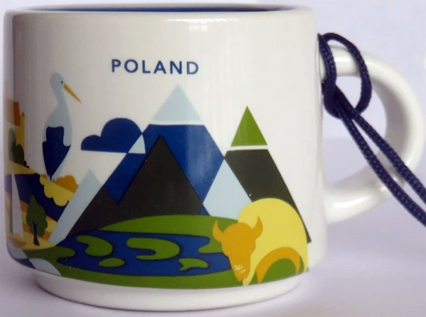 Starbucks You Are Here Ornament Poland mug