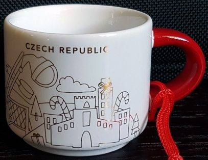 Starbucks You Are Here Ornament Christmas Czech Republic mug