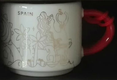 Starbucks You Are Here Ornament Christmas Spain mug