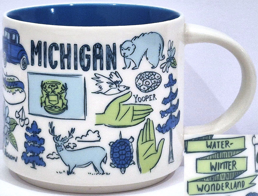 Starbucks Been There Michigan 2 mug