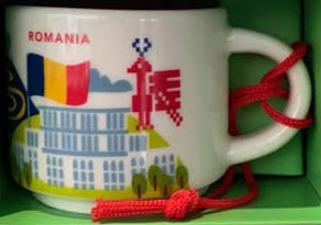 Starbucks You Are Here Ornament Romania mug