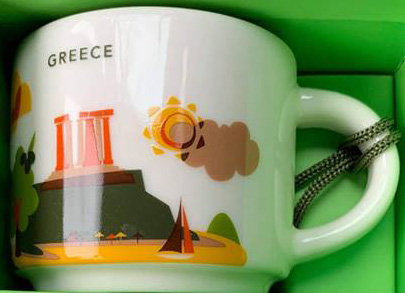 Starbucks You Are Here Ornament Greece mug