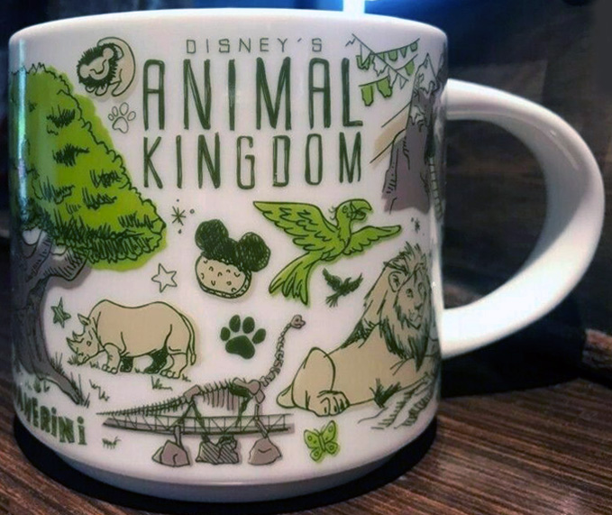Disney Holiday Ornament - Starbucks Mug Animal Kingdom - 50th Edition