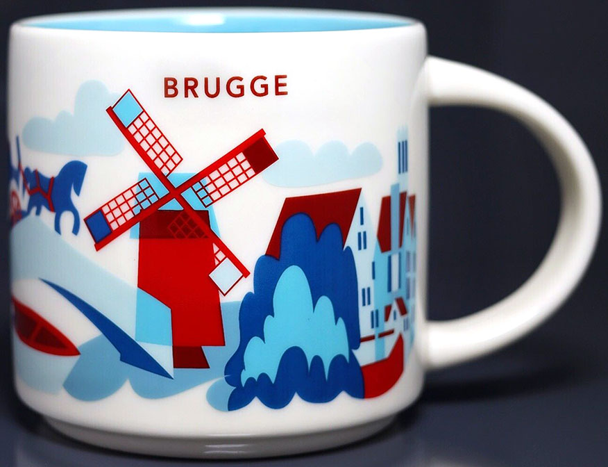 Starbucks You Are Here Brugge mug