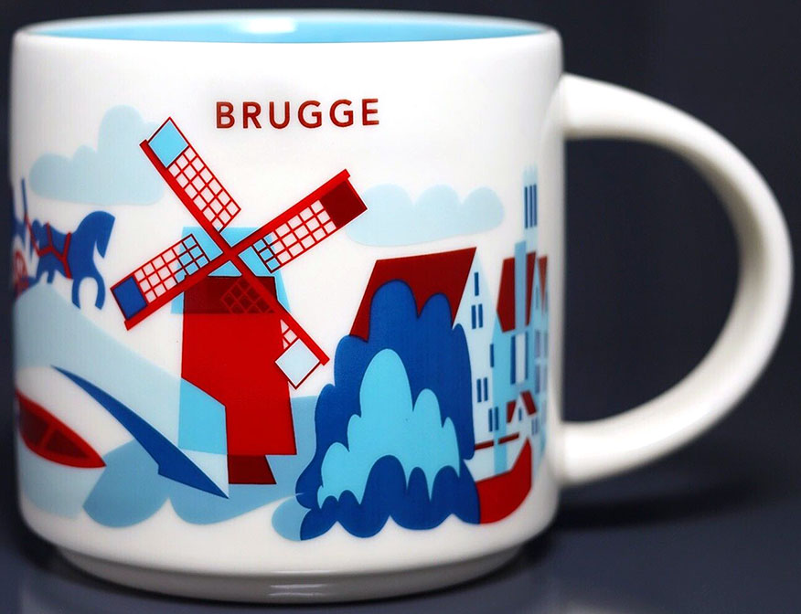 You Are Here Brugge Starbucks Mugs