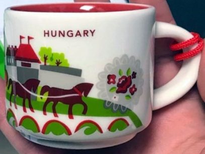 Starbucks You Are Here Ornament Hungary mug