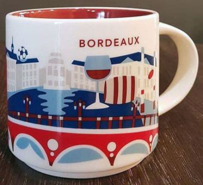 Starbucks You Are Here Bordeaux mug