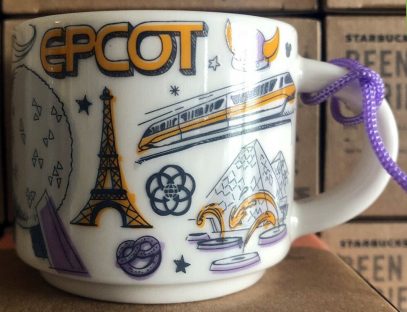 Starbucks Been There Ornament Disney Epcot mug