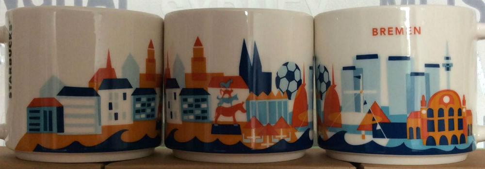 Starbucks City Mug Tasse Becher You Are Here Yah Bremen Deutschland