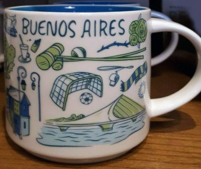 Starbucks Taza de café argentina BTS 'Been There Series', 14oz