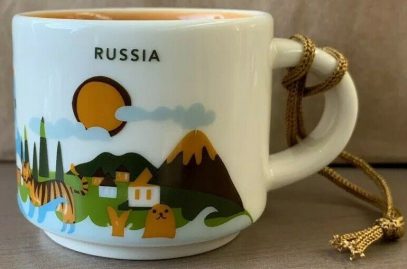 Starbucks You Are Here Ornament Russia mug