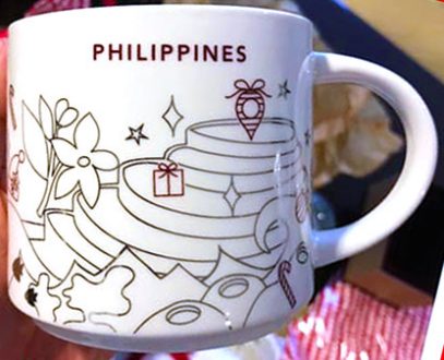 Starbucks You Are Here Christmas Philippines 3 mug