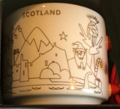 Starbucks You Are Here Ornament Christmas Scotland mug