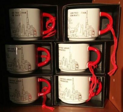 Starbucks You Are Here Ornament Christmas United Arab Emirates mug