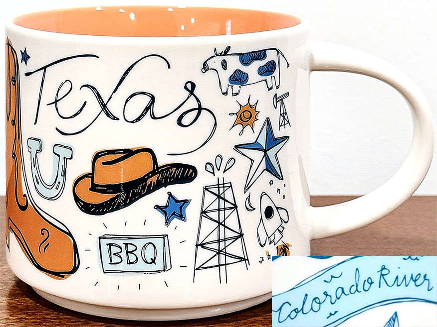Starbucks Been There Texas 2 mug
