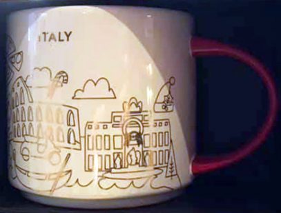 Starbucks You Are Here Christmas Italy mug