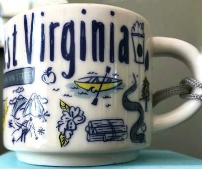 Starbucks Been There Ornament West Virginia 2 mug