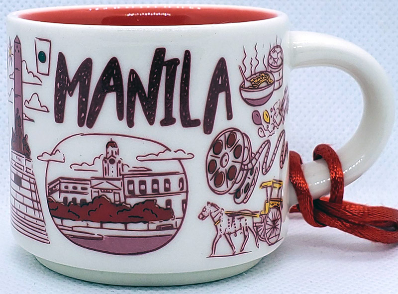 Starbucks Been There Ornament Manila mug
