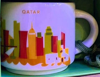 Starbucks You Are Here Ornament Qatar mug