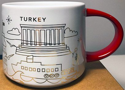 Starbucks You Are Here Christmas Turkey mug
