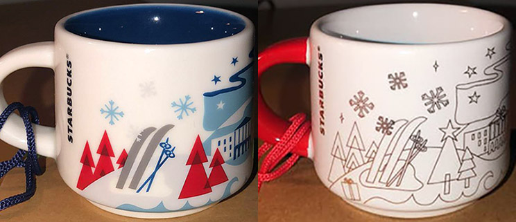 Starbucks Christmas Mugs 2022 European Nordic Phnom Penh Cup And