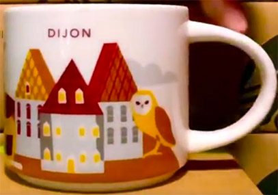 You Are Here Dijon Starbucks Mugs