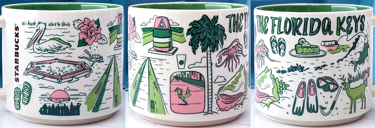 Starbucks Been There Series Mugs Collectible Florida Miami the Keys and  Florida International University FIU 