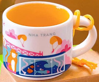 Starbucks You Are Here Ornament Nha Trang mug