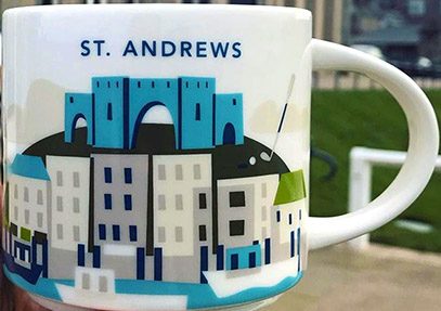 Starbucks You Are Here St. Andrews mug