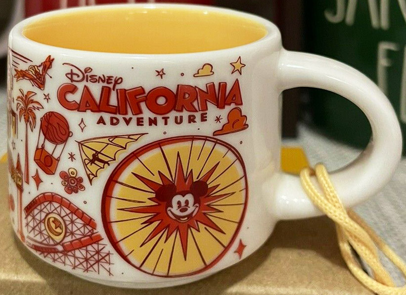 Disney California Adventure Starbucks Ceramic Travel Tumbler