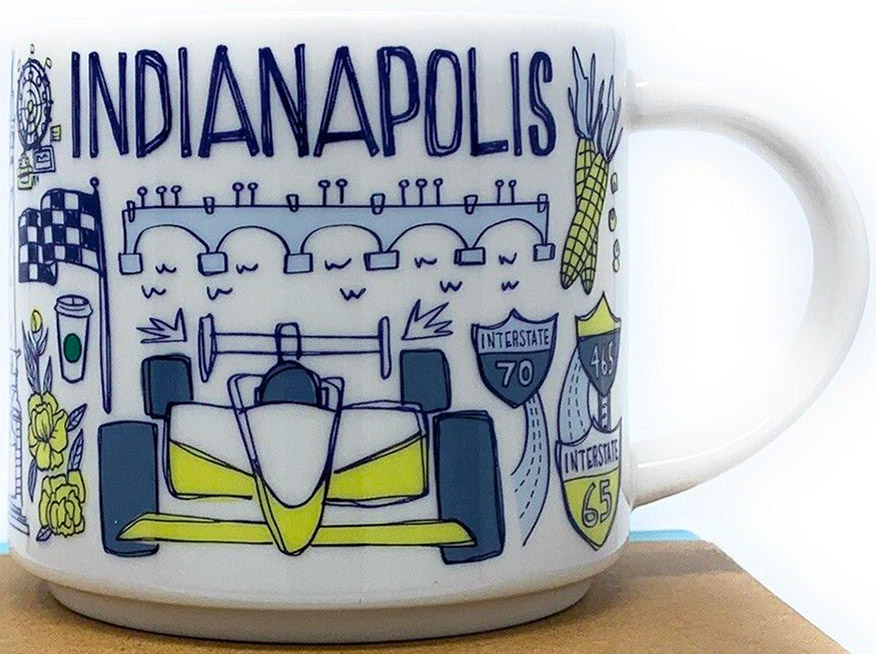 Starbucks Been There Indianapolis mug