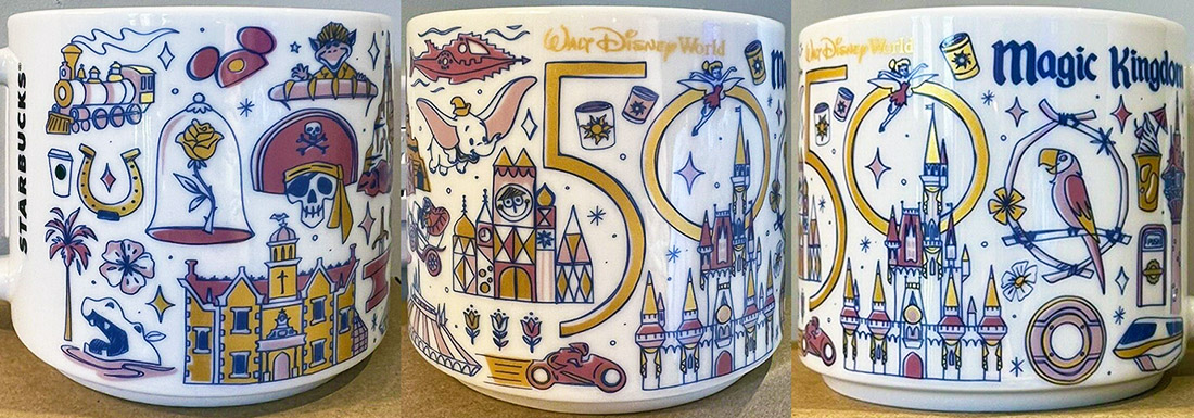 Don't Miss Out! The Disney Parks 50th Anniversary Starbucks Mugs