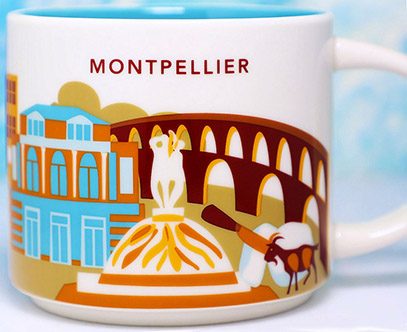 Starbucks You Are Here Montpellier mug