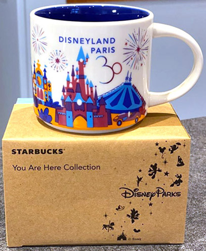 Disneyland Resort Starbucks 12oz Ceramic Tumbler - Christmas Holiday Parks  Landmarks 