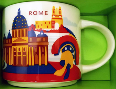 You Are Here – Rome – Starbucks Mugs