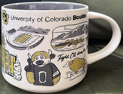 Starbucks Been There University of Colorado Boulder mug