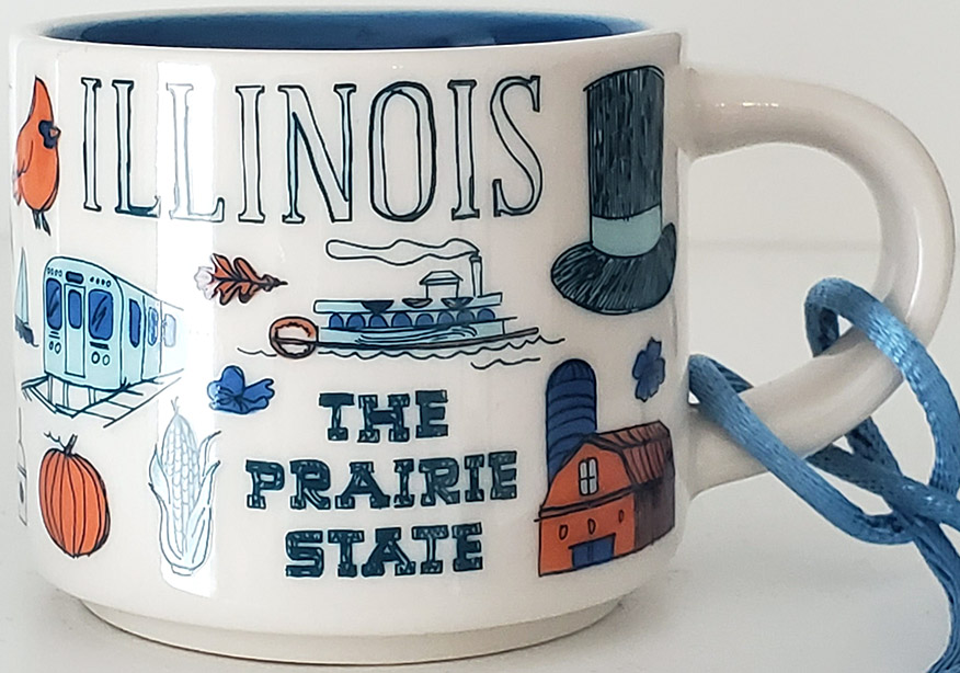 Starbucks Been There Ornament Illinois 2 mug