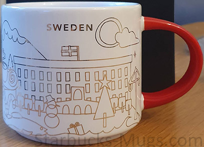 Starbucks You Are Here Christmas Sweden mug