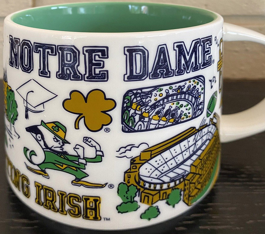 Starbucks Been There Notre Dame mug