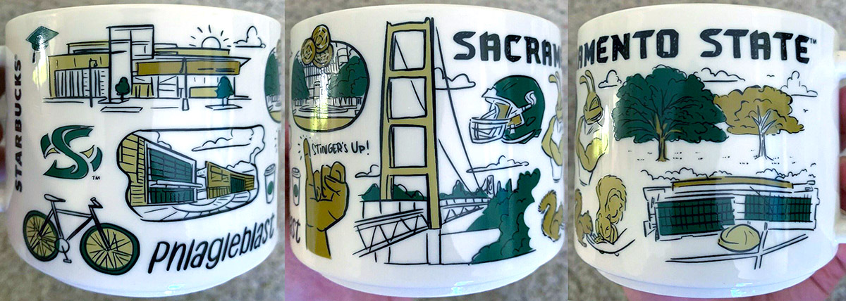 What Sacramento landmarks did Starbucks include in the localized mug